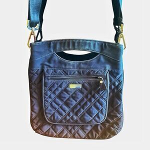 Vera Bradley Classic Hipster Black Convertible Bag